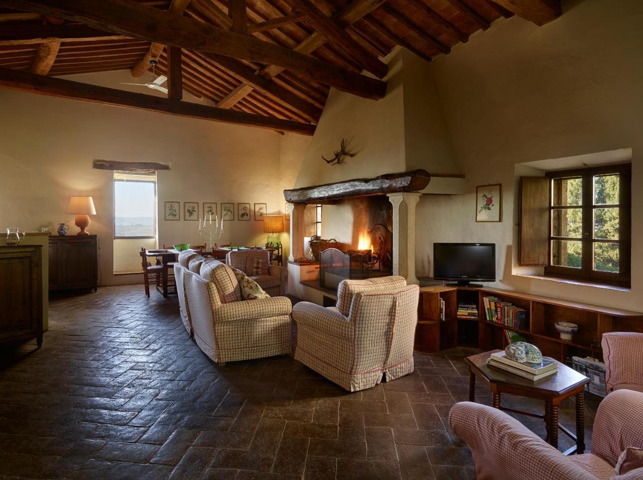 Vila Borgo Lucignanello Bandini San Giovanni dʼAsso Exteriér fotografie