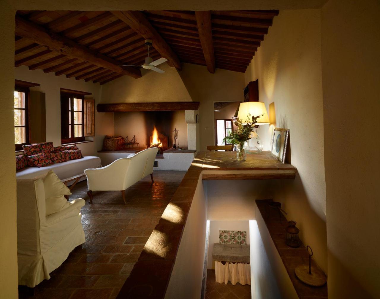 Vila Borgo Lucignanello Bandini San Giovanni dʼAsso Exteriér fotografie